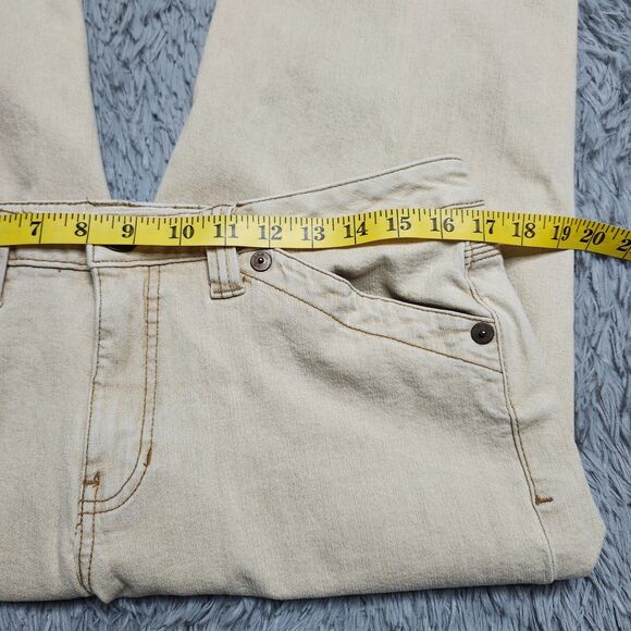 Jag Jeans Mid Rise Straight Womens 14 Button Zip Stretch Tan Palomino 28" Inseam - Picture 5 of 14